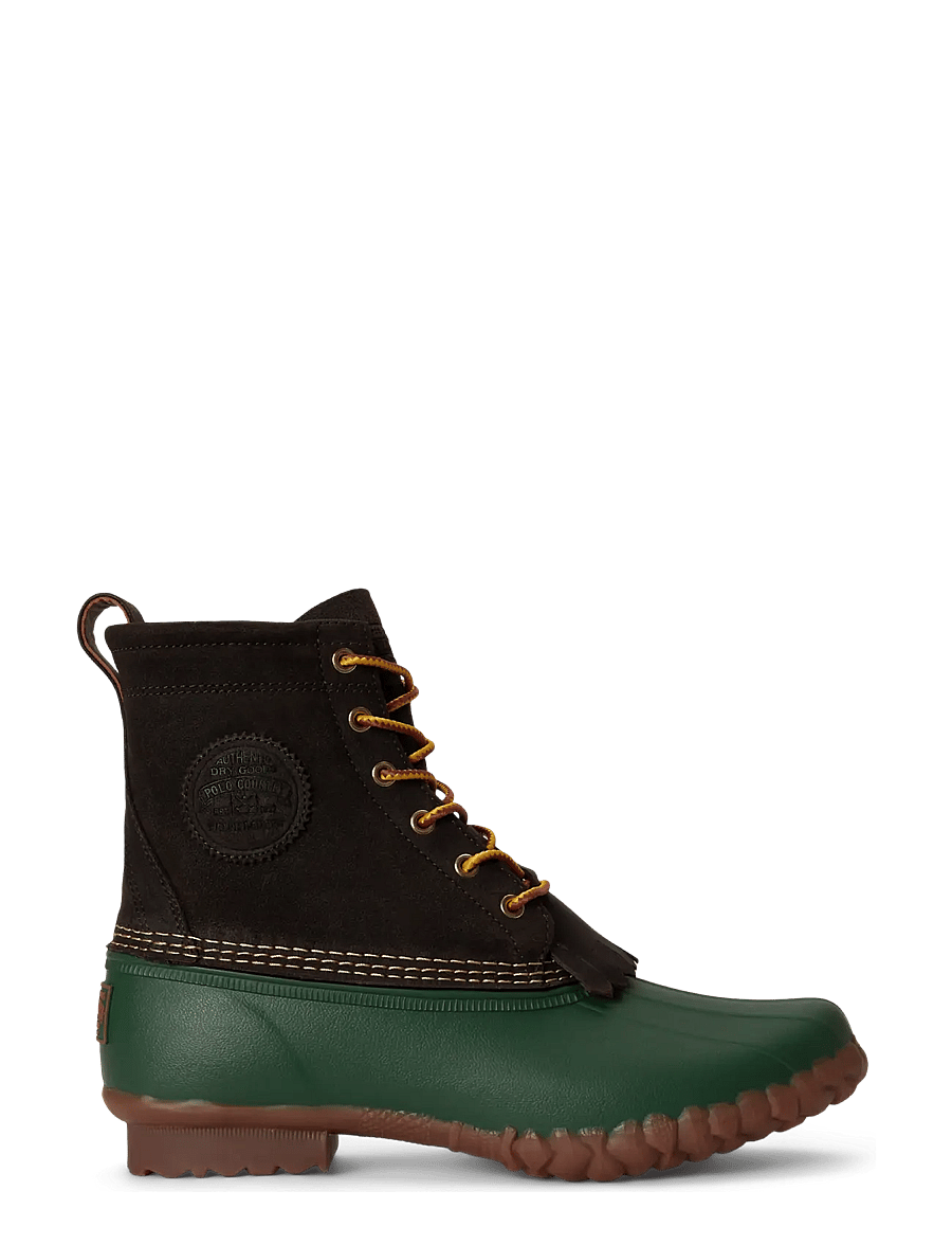 Polo Ralph Lauren - Harvey Suede Duck Boot - boots - dark brown/basic - 0