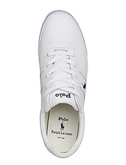 Polo Ralph Lauren - Hanford Leather Sneaker - ar pazeminātu potītes daļu - pure white - 3