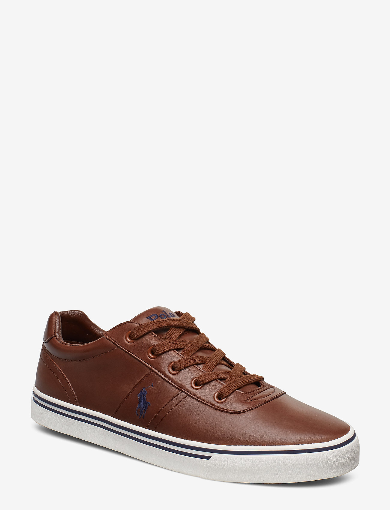 Polo Ralph Lauren - Hanford Leather Sneaker - ar zemu augšdaļu - tan - 0