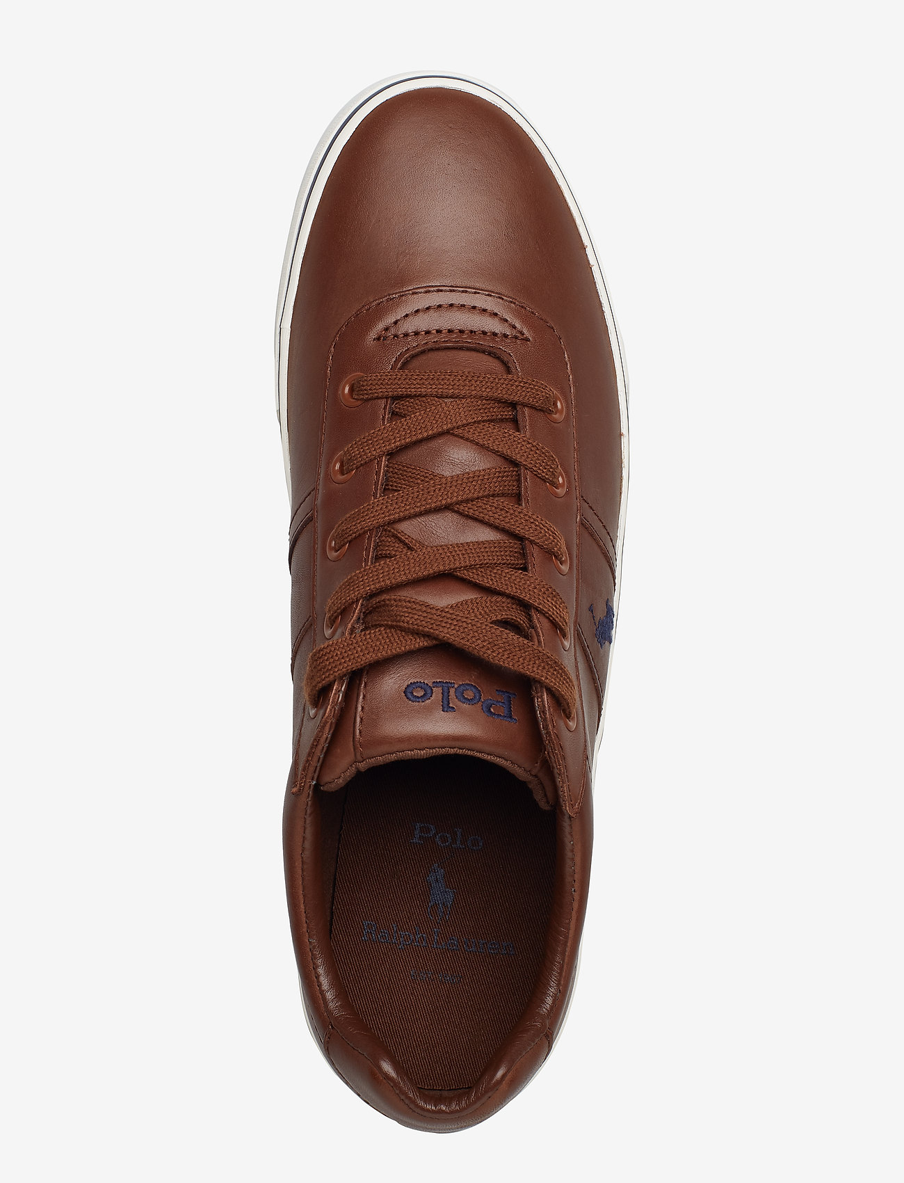 Polo Ralph Lauren - Hanford Leather Sneaker - ar zemu augšdaļu - tan - 3