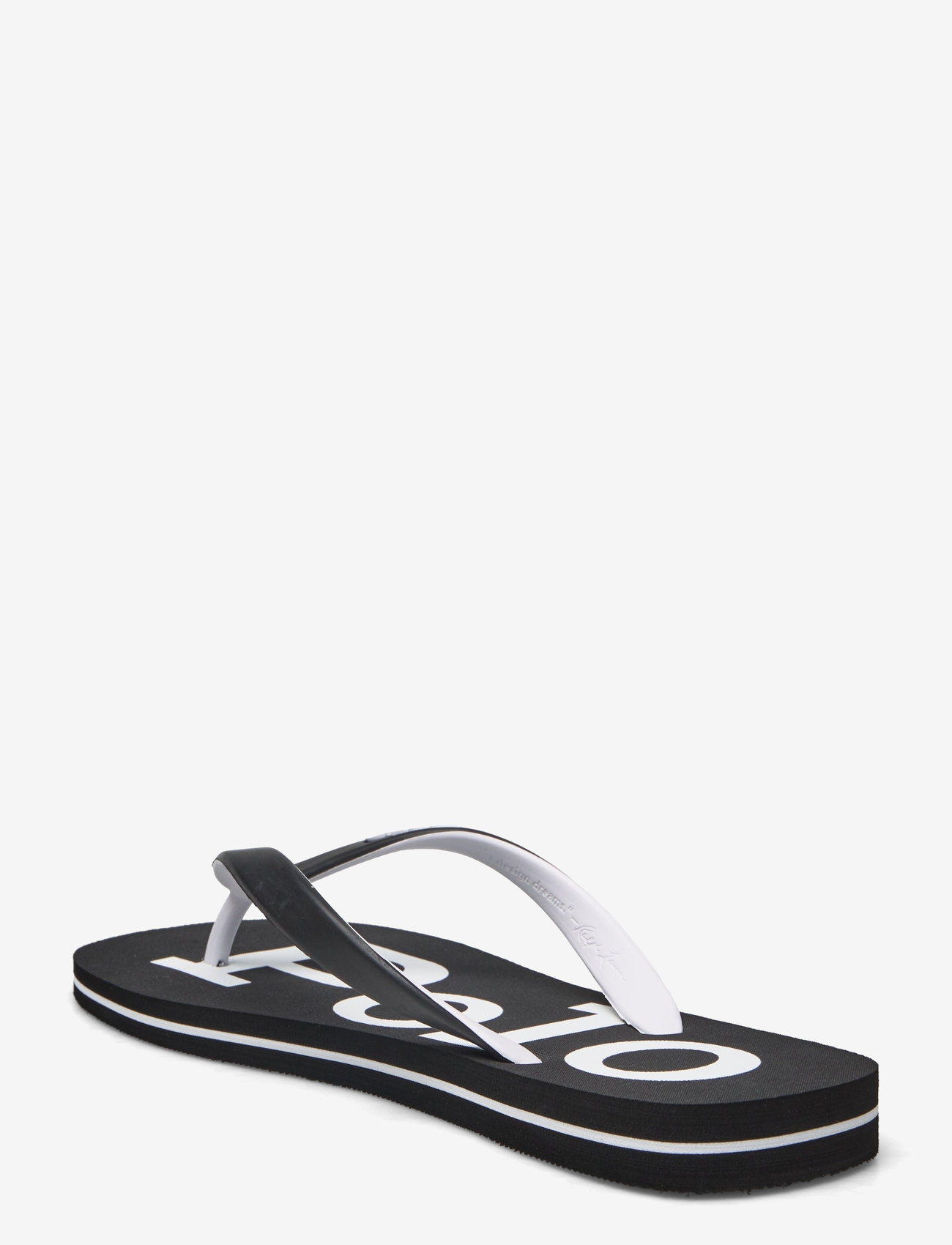 Polo Ralph Lauren - EVA-BOLT-SN-CSL - klapki - black/white - 2