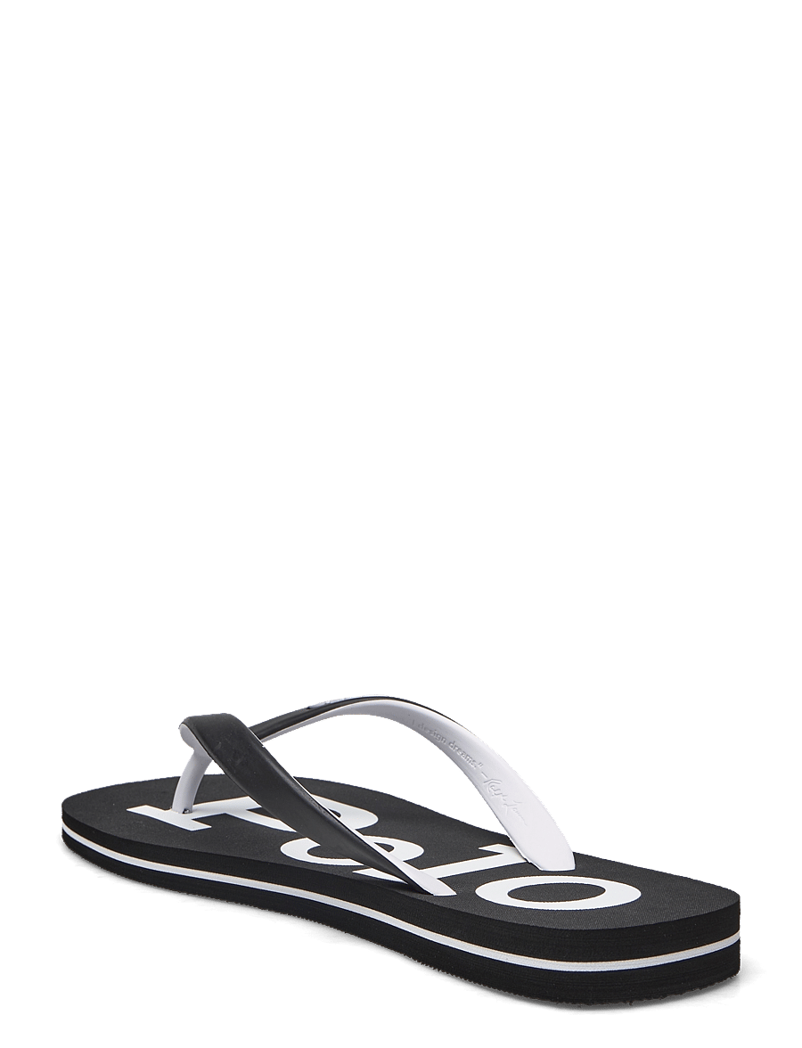 Polo Ralph Lauren - Bolt Logo Flip-Flop - achetez selon l'occasion - black/white - 2