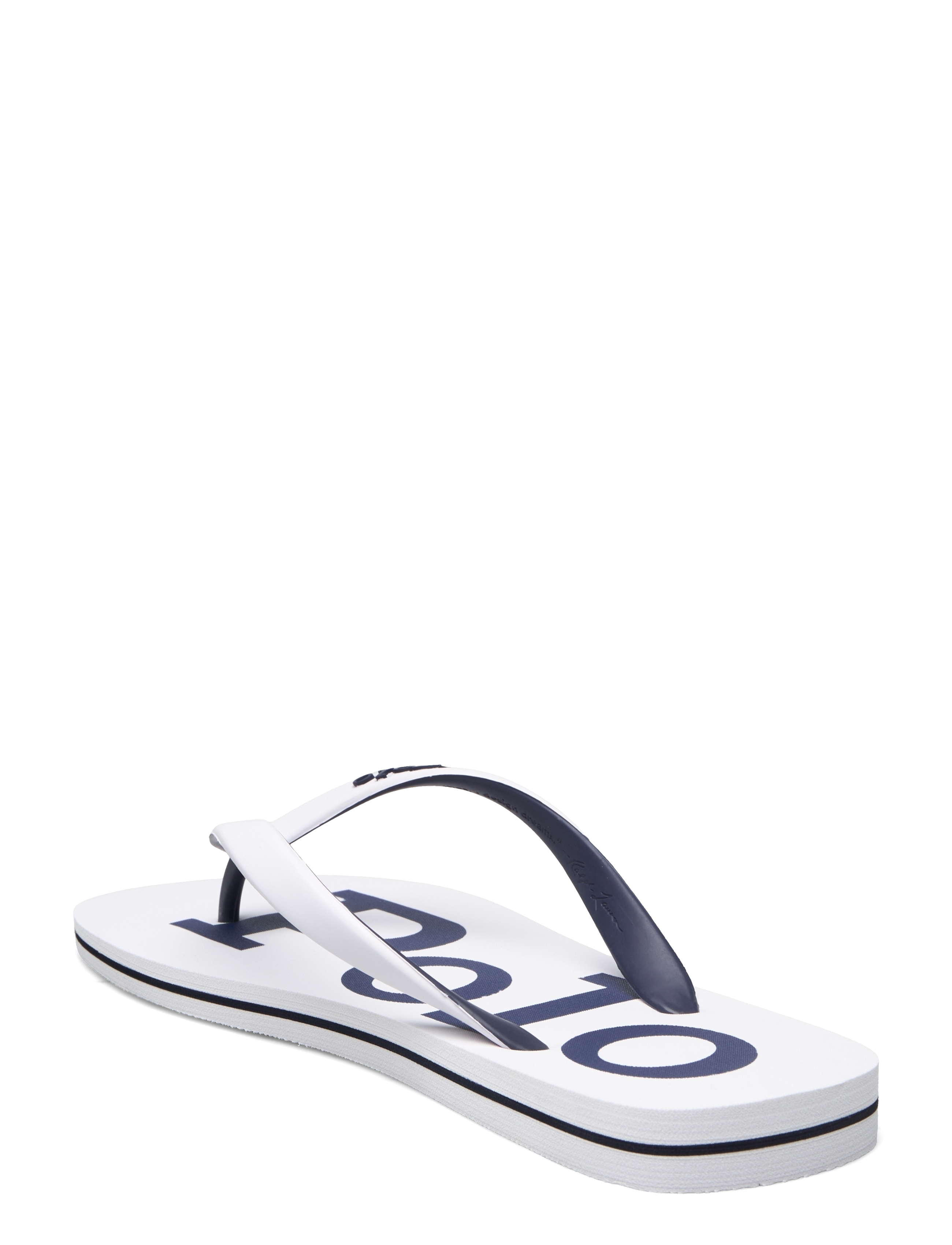 Polo Ralph Lauren - Bolt Logo Flip-Flop - men - white/newport nav - 2