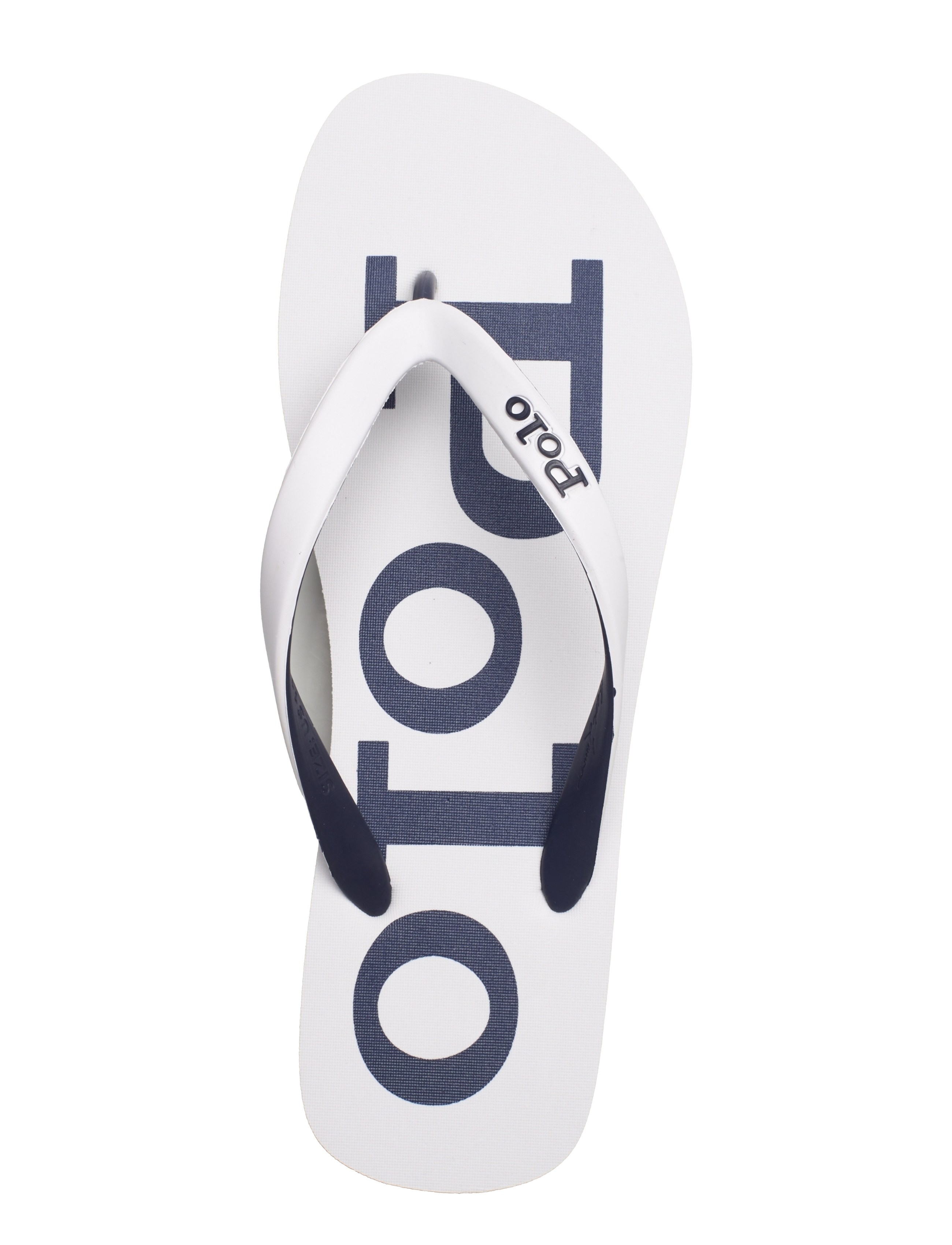 Polo Ralph Lauren - Bolt Logo Flip-Flop - men - white/newport nav - 3