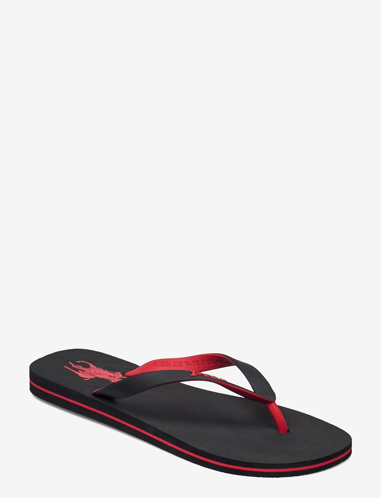 Polo Ralph Lauren - Bolt Pony Flip-Flop - shoppa efter tillfälle - black/rl2000 red - 0