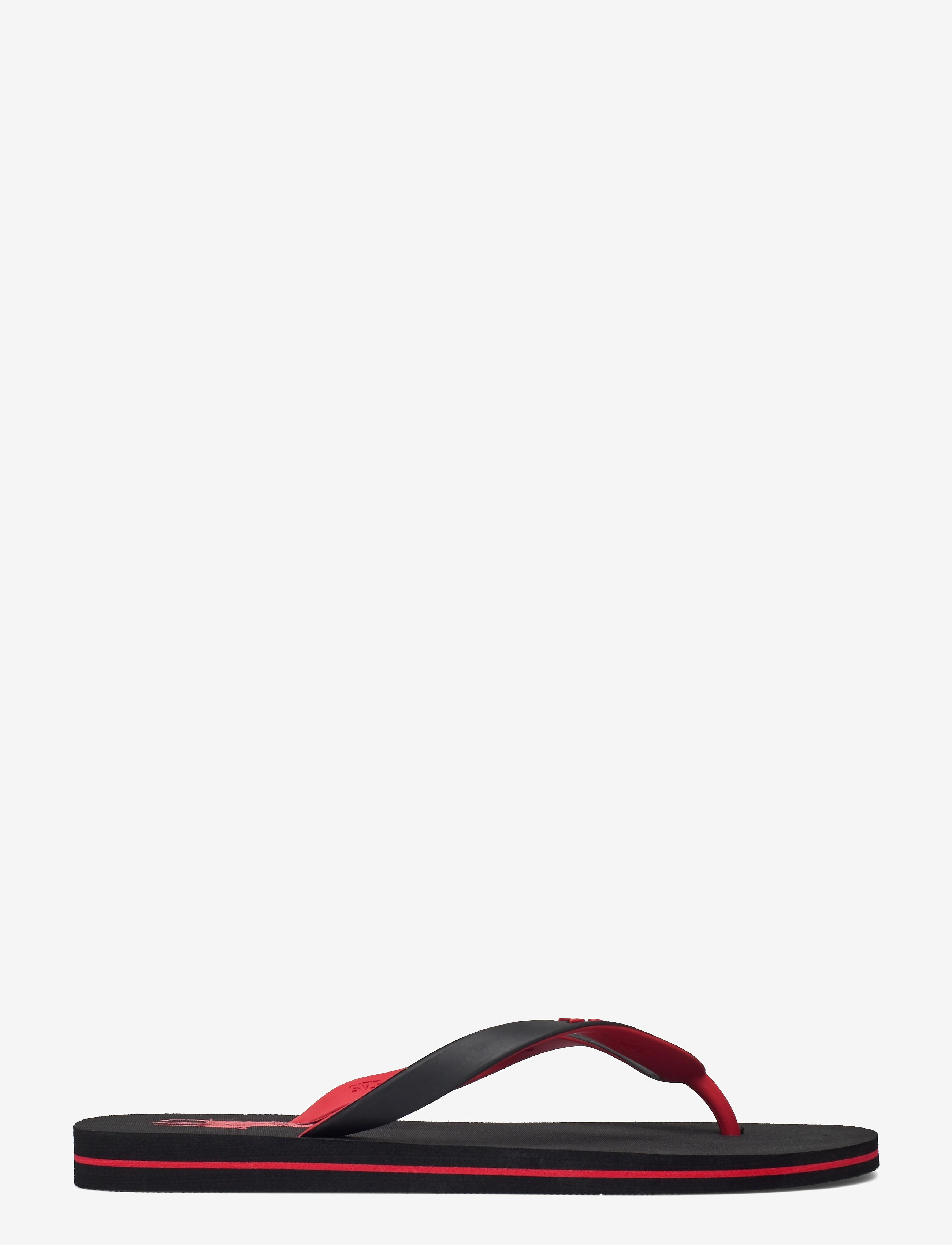 Polo Ralph Lauren - Bolt Pony Flip-Flop - puhkuse põhitooted - black/rl2000 red - 1