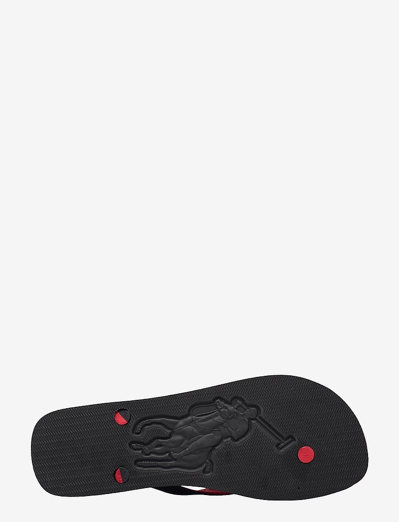 Polo Ralph Lauren - Bolt Pony Flip-Flop - shoppa efter tillfälle - black/rl2000 red - 4
