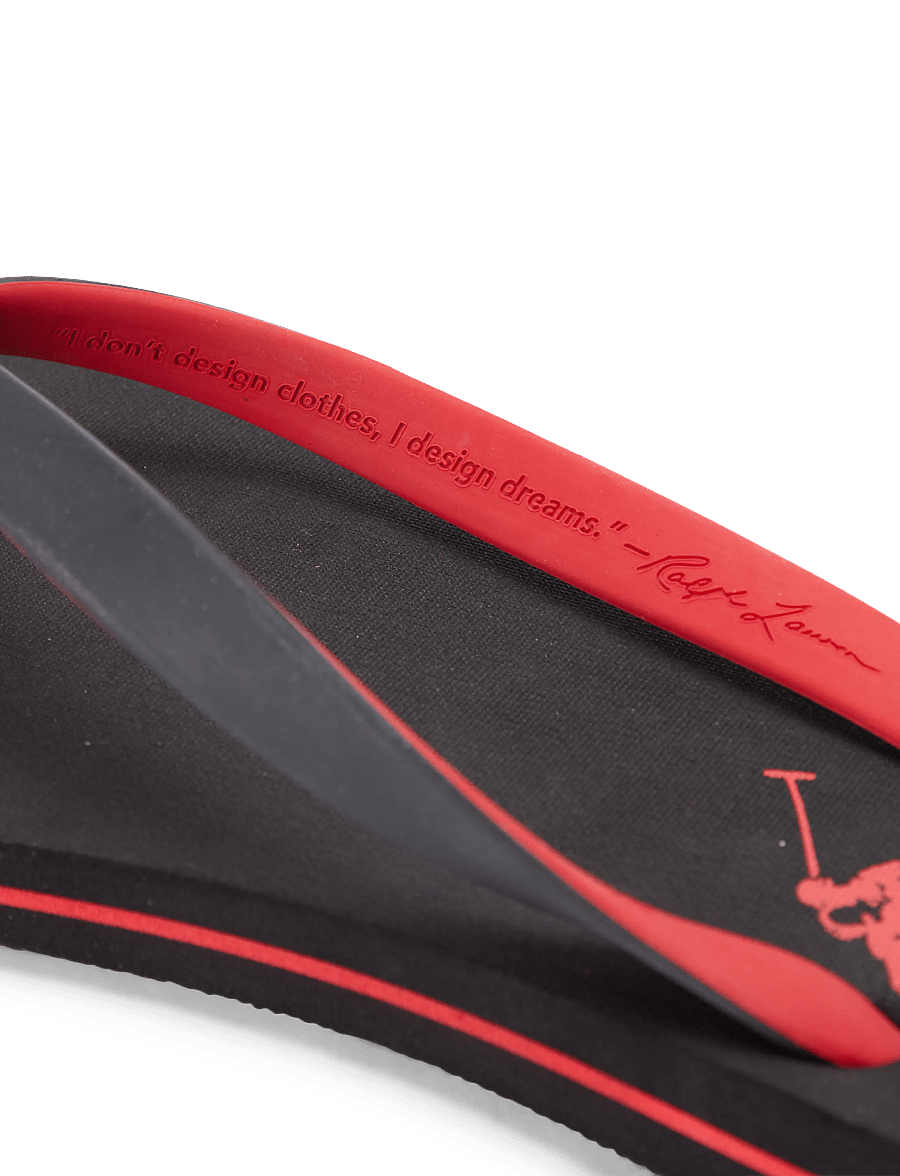 Polo Ralph Lauren - Bolt Pony Flip-Flop - shop efter anledning - black/rl2000 red - 5