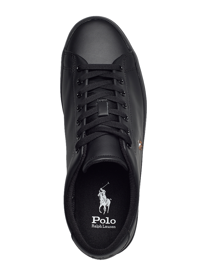 Polo Ralph Lauren - Longwood Leather Sneaker - tennised - black/black/multi - 3