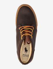 Polo Ralph Lauren - SUEDE/SHEARLING-KEATON CHKKA-SK-HTL - business-sneakers - chocolate brown - 3