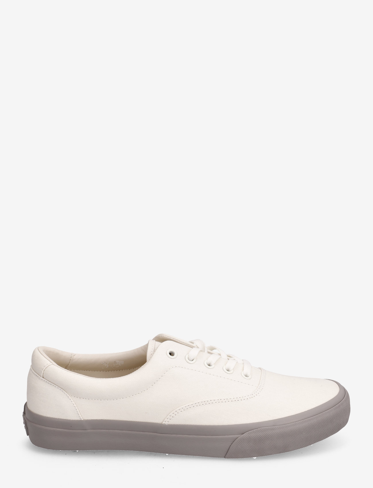 Polo Ralph Lauren - Keaton Twill Sneaker - ar pazeminātu potītes daļu - off white/grey fo - 1