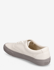 Polo Ralph Lauren - Keaton Twill Sneaker - ar pazeminātu potītes daļu - off white/grey fo - 2
