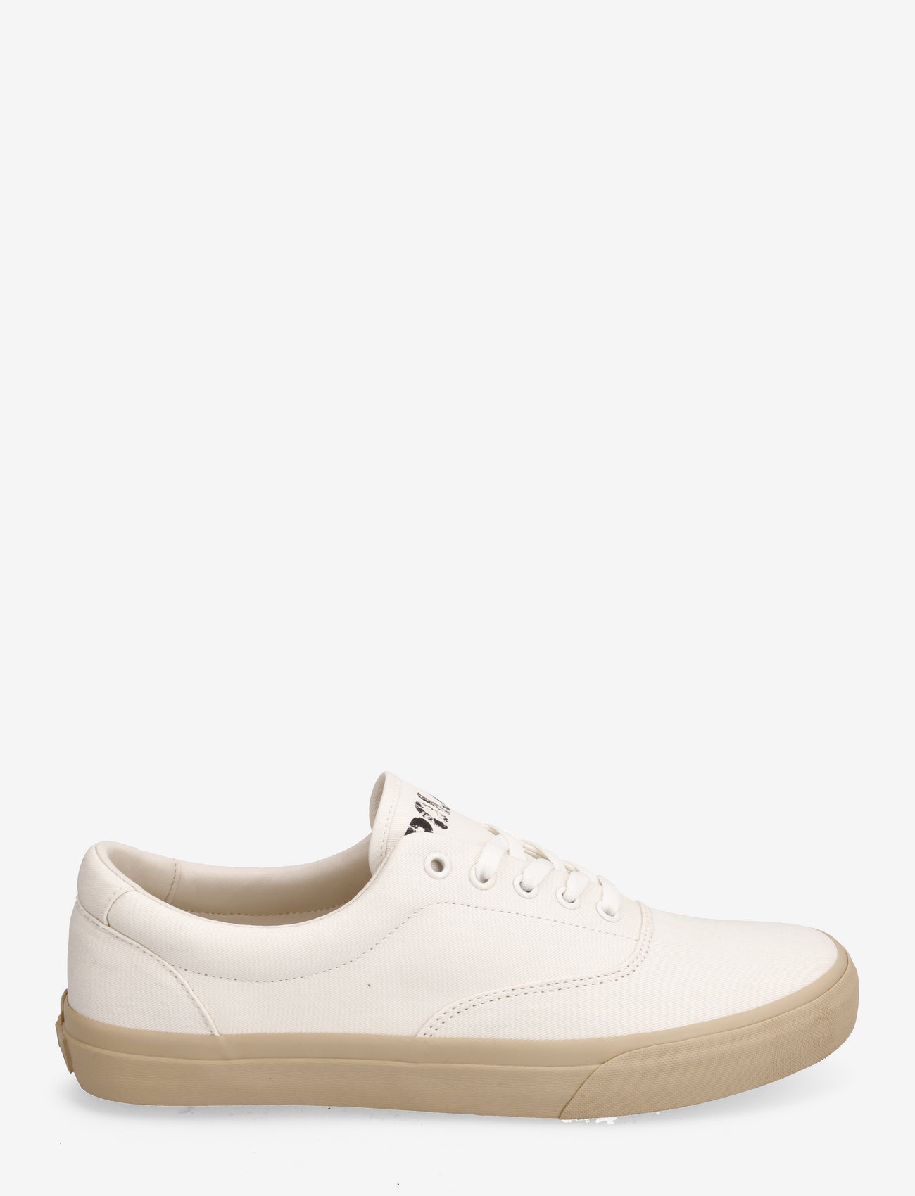 Polo Ralph Lauren - Keaton Twill Sneaker - ar pazeminātu potītes daļu - off white/sand du - 1