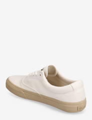 Polo Ralph Lauren - Keaton Twill Sneaker - ar pazeminātu potītes daļu - off white/sand du - 2
