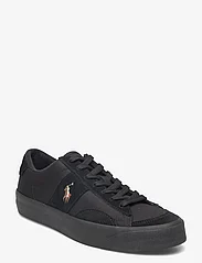 Polo Ralph Lauren - Sayer Canvas & Suede Sneaker - laisvalaikio batai žemu aulu - black/black - 0