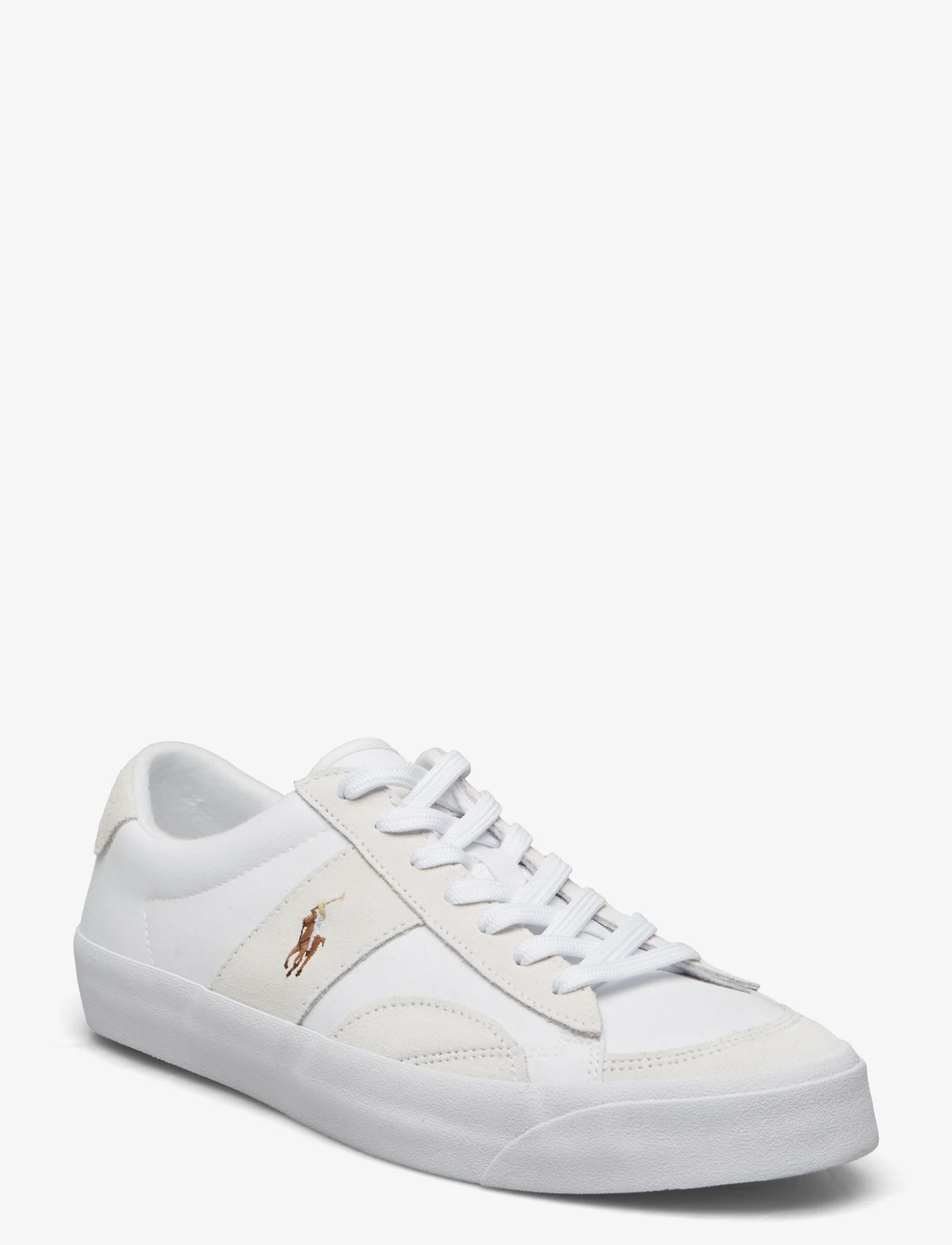 Polo Ralph Lauren - Sayer Canvas & Suede Sneaker - laisvalaikio batai žemu aulu - white/bianco - 0