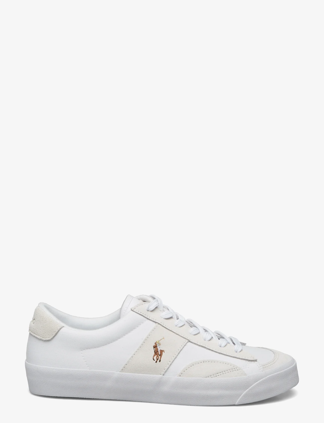 Polo Ralph Lauren - Sayer Canvas & Suede Sneaker - laisvalaikio batai žemu aulu - white/bianco - 1