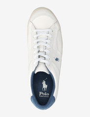 Polo Ralph Lauren - Sayer Leather-Suede Sneaker - sneakers med lavt skaft - white/blue - 3
