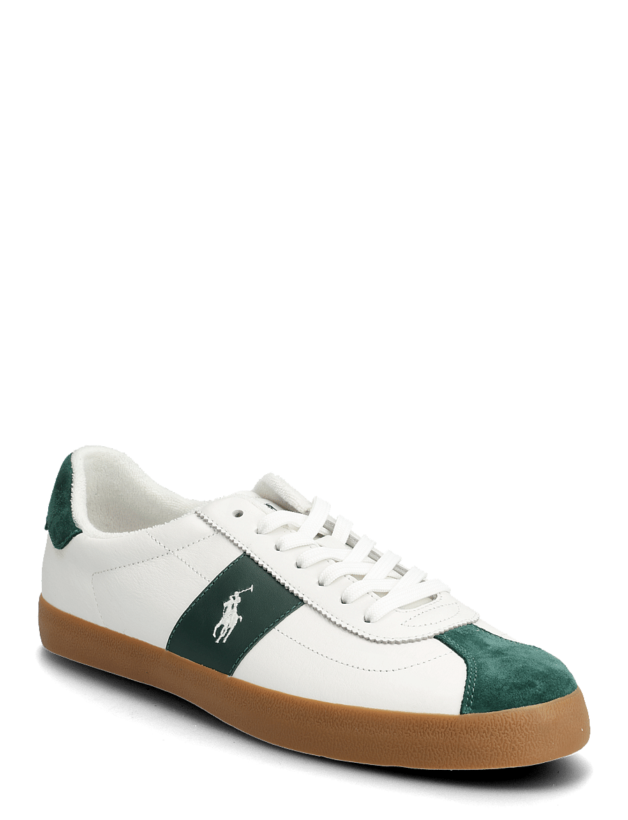 Polo Ralph Lauren - Court Vulc Leather-Suede Sneaker - baskets basses - deckwash white/fo - 1