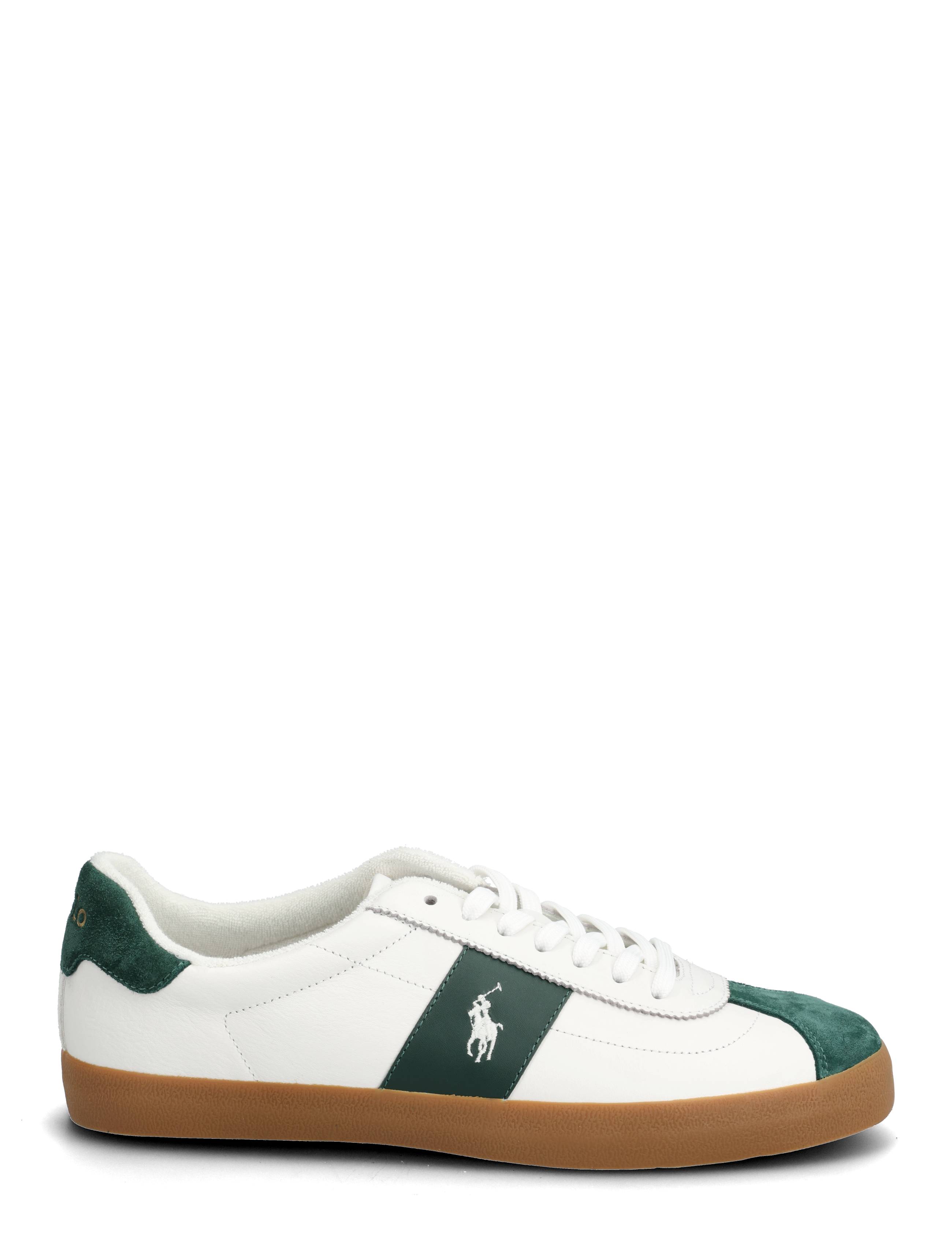 Polo Ralph Lauren - Court Vulc Leather-Suede Sneaker - baskets basses - deckwash white/fo - 2