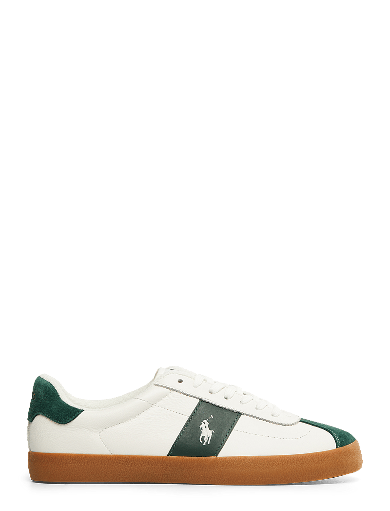 Polo Ralph Lauren - Court Vulc Leather-Suede Sneaker - niedriger schnitt - deckwash white/fo - 1