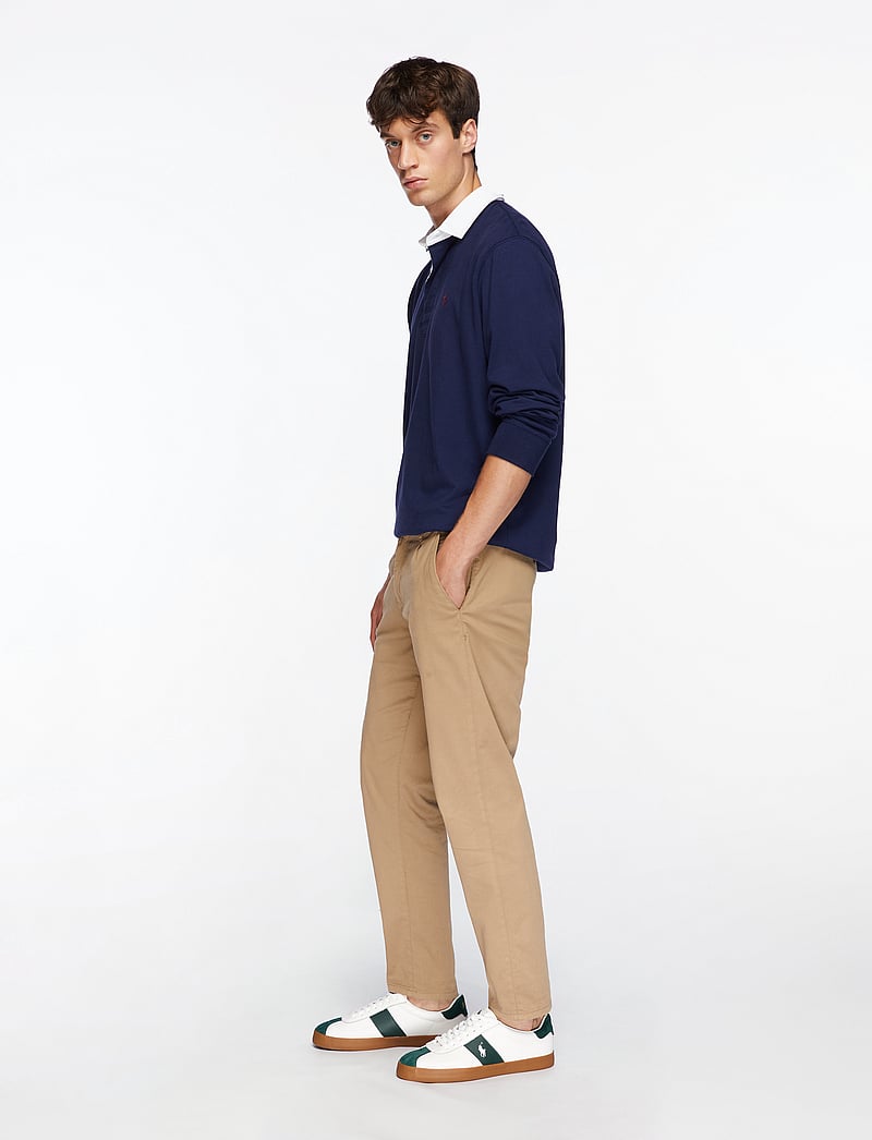 Polo Ralph Lauren - Court Vulc Leather-Suede Sneaker - niedriger schnitt - deckwash white/fo - 3