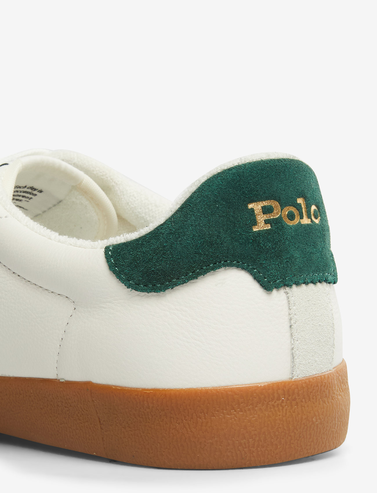 Polo Ralph Lauren - Court Vulc Leather-Suede Sneaker - niedriger schnitt - deckwash white/fo - 5