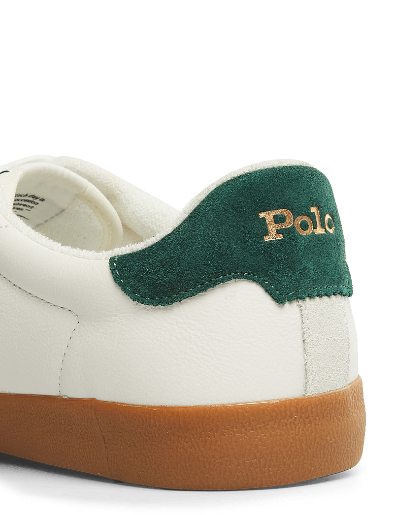Polo Ralph Lauren - Court Vulc Leather-Suede Sneaker - niedriger schnitt - deckwash white/fo - 5