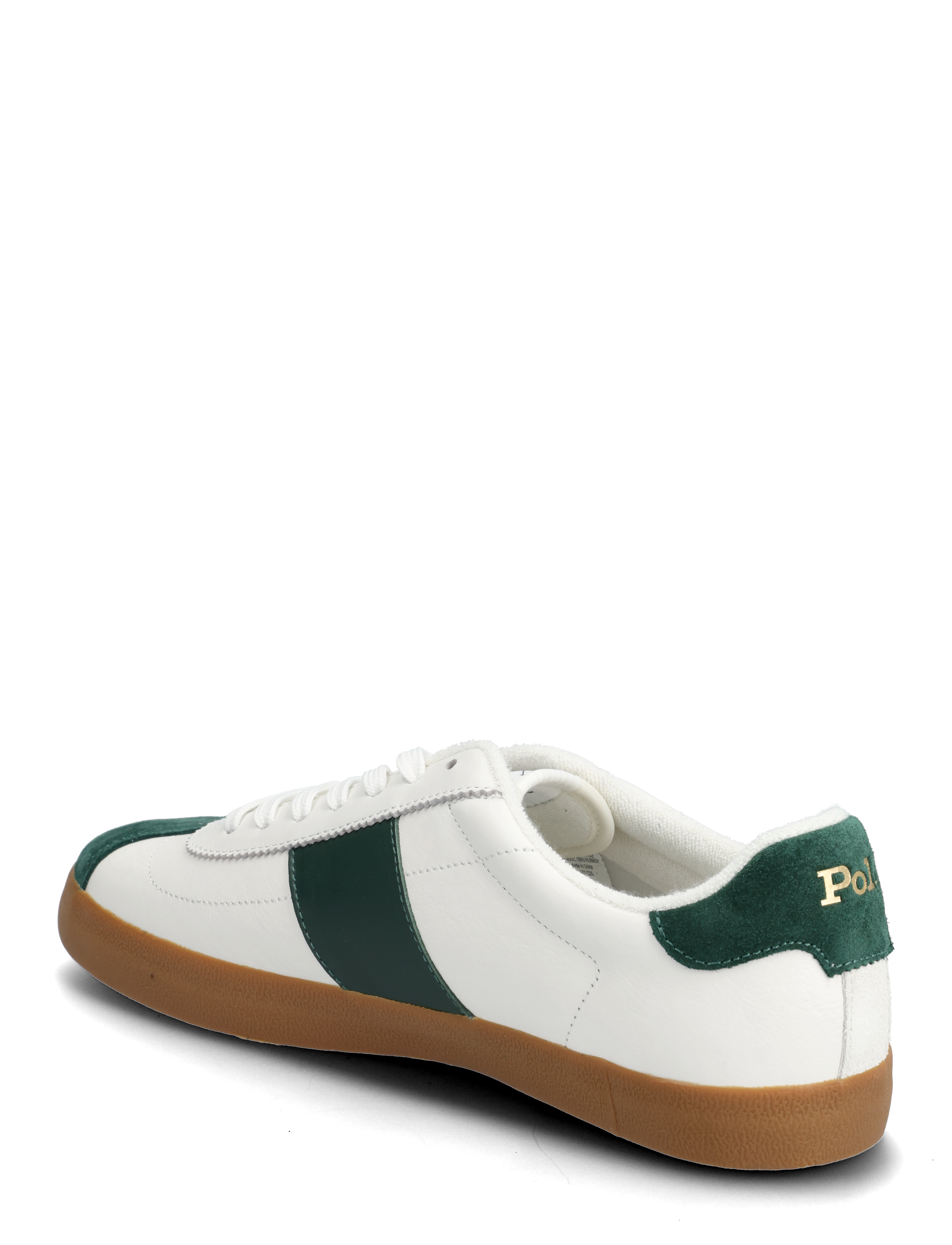 Polo Ralph Lauren - Court Vulc Leather-Suede Sneaker - baskets basses - deckwash white/fo - 3