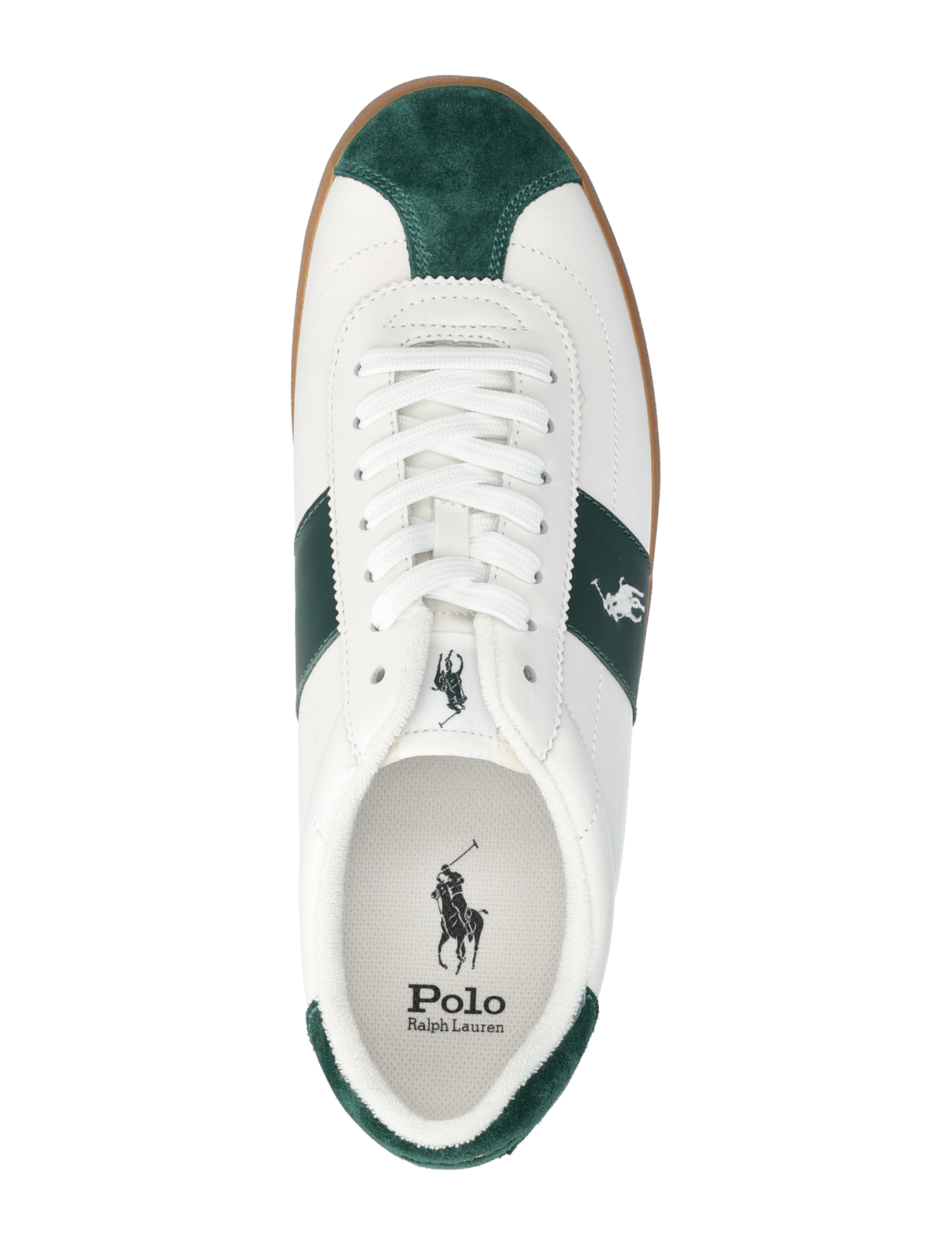 Polo Ralph Lauren - Court Vulc Leather-Suede Sneaker - baskets basses - deckwash white/fo - 4