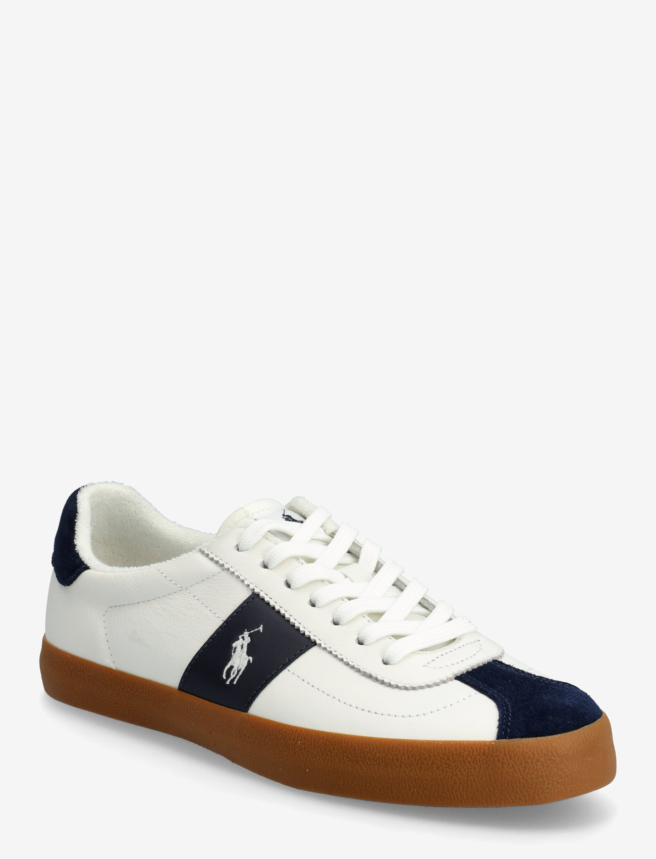 Polo Ralph Lauren - Court Vulc Leather-Suede Sneaker - low tops - deckwash white/na - 0