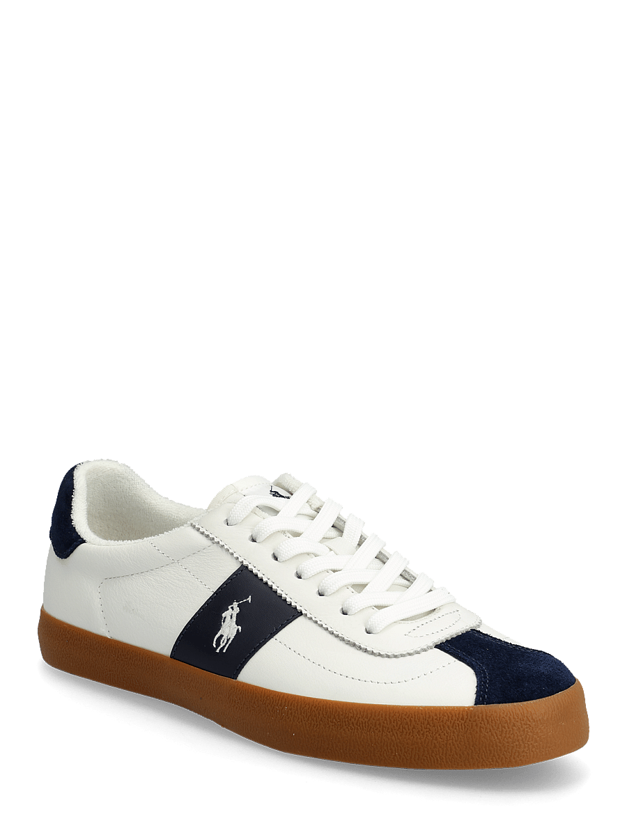Polo Ralph Lauren - Court Vulc Leather-Suede Sneaker - low-top sneaker - deckwash white/na - 0
