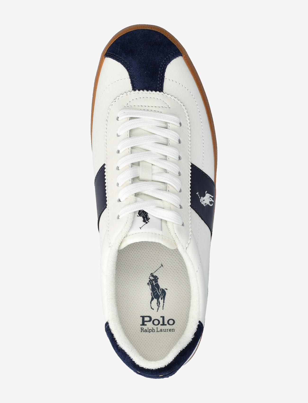 Polo Ralph Lauren - Court Vulc Leather-Suede Sneaker - low tops - deckwash white/na - 3