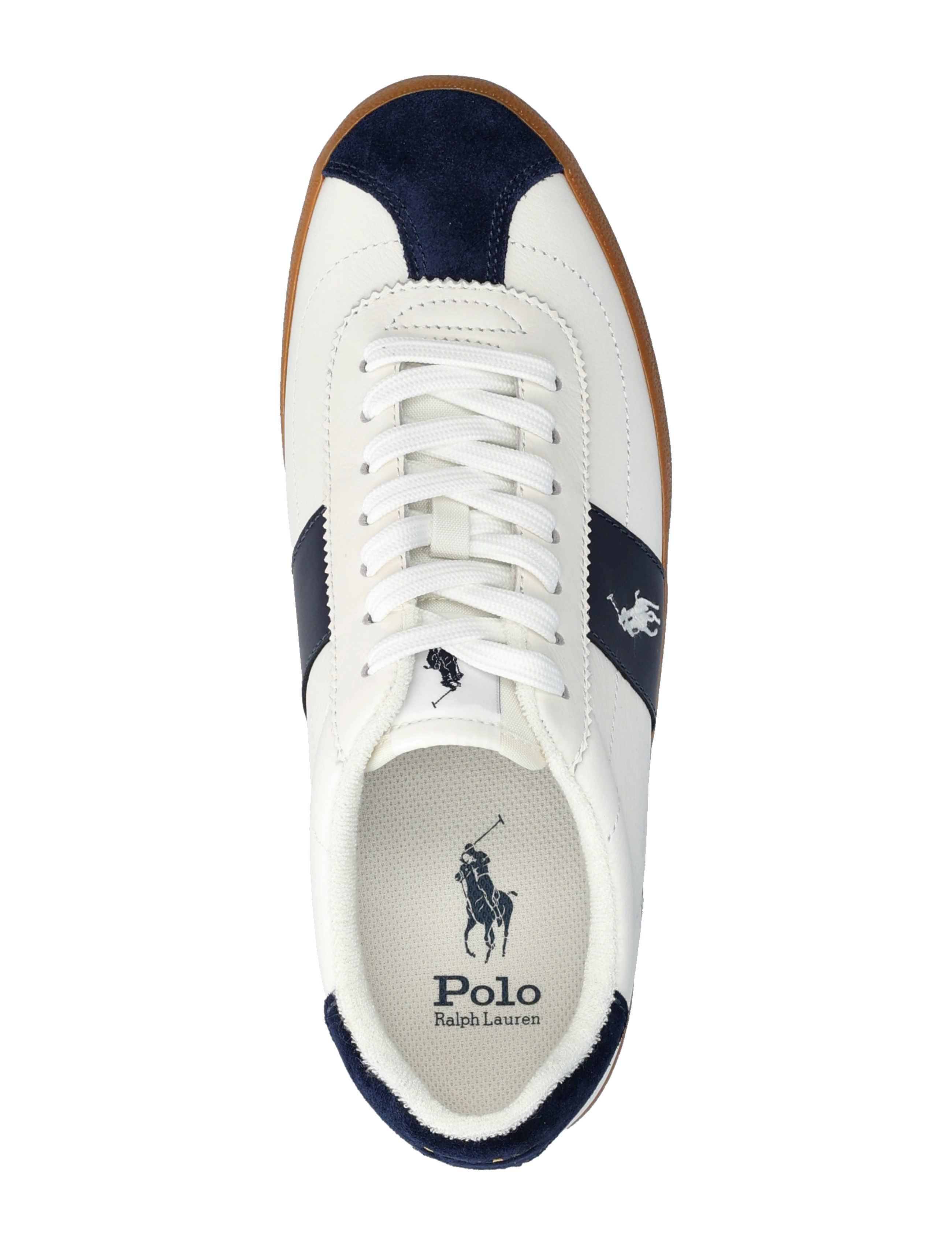Polo Ralph Lauren - Court Vulc Leather-Suede Sneaker - low-top sneaker - deckwash white/na - 3
