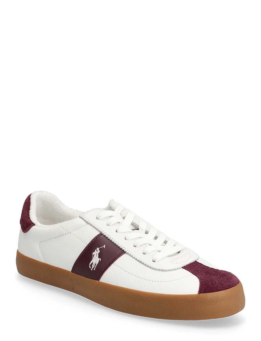Polo Ralph Lauren - Court Vulc Leather-Suede Sneaker - lave sneakers - deckwash white/wi - 0