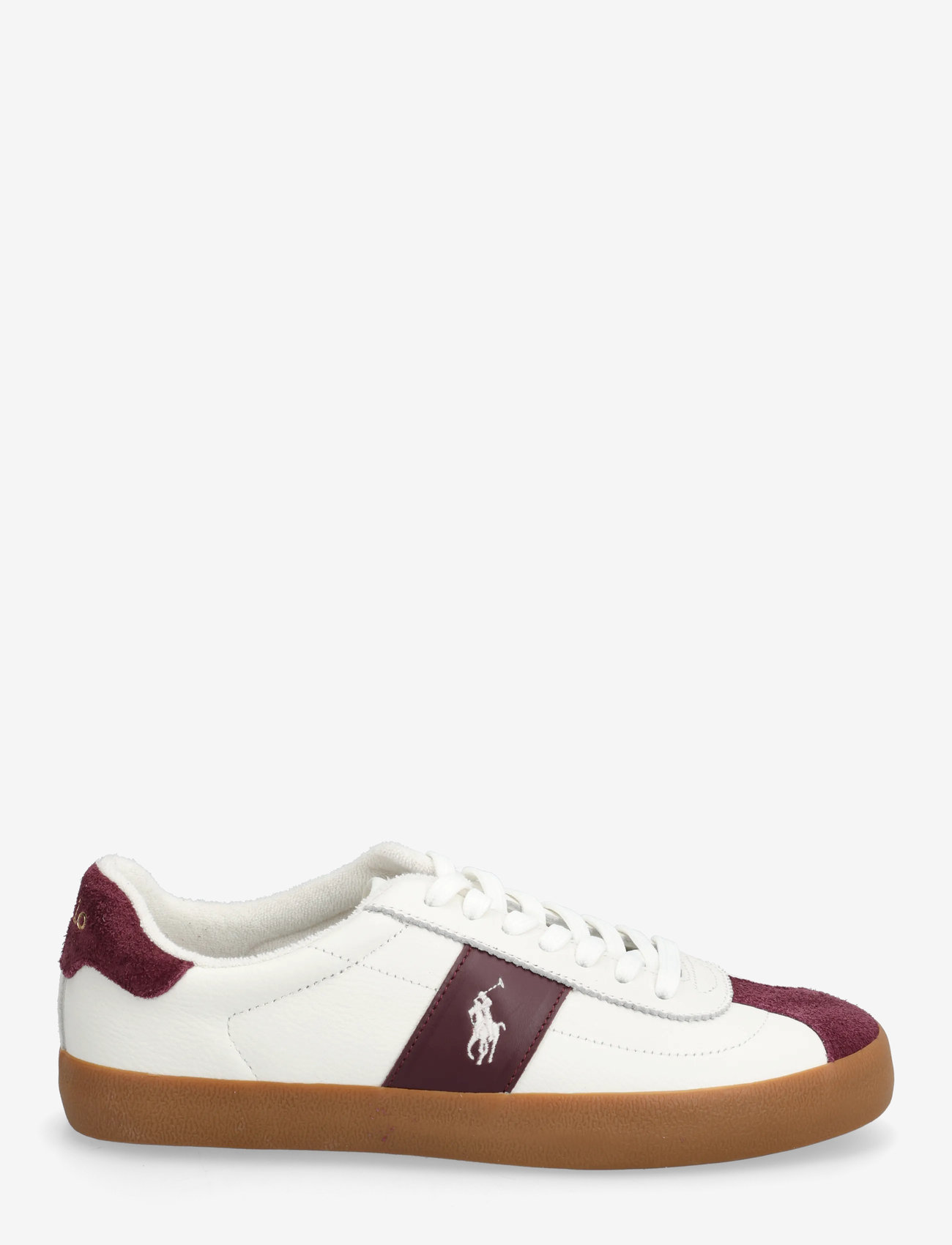 Polo Ralph Lauren - Court Vulc Leather-Suede Sneaker - niedriger schnitt - deckwash white/wi - 1