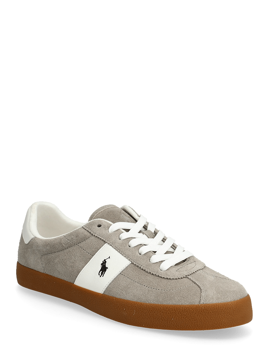 Polo Ralph Lauren - Court Vulc Suede Sneaker - lave sneakers - earth grey/deckwa - 0