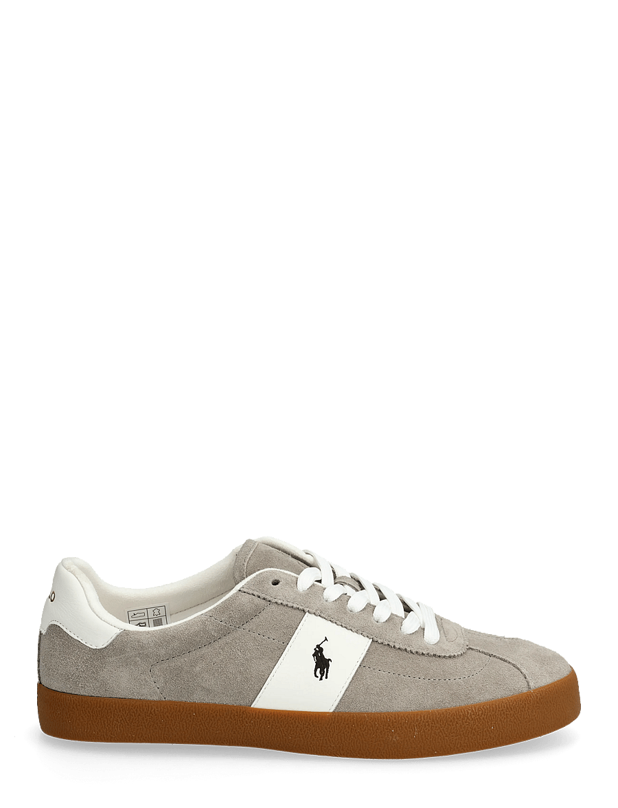 Polo Ralph Lauren - Court Vulc Suede Sneaker - lave sneakers - earth grey/deckwa - 1