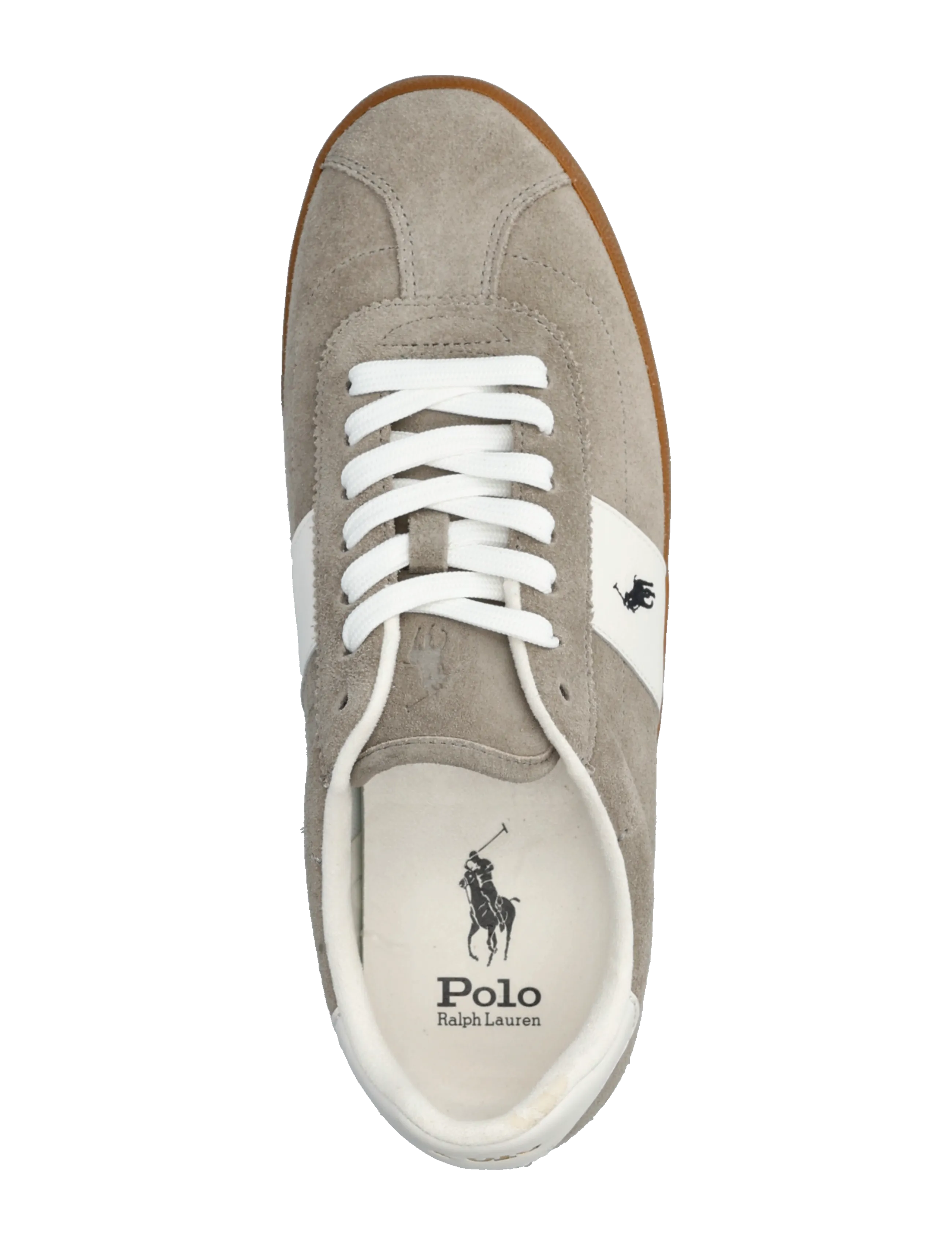 Polo Ralph Lauren - Court Vulc Suede Sneaker - lave sneakers - earth grey/deckwa - 3