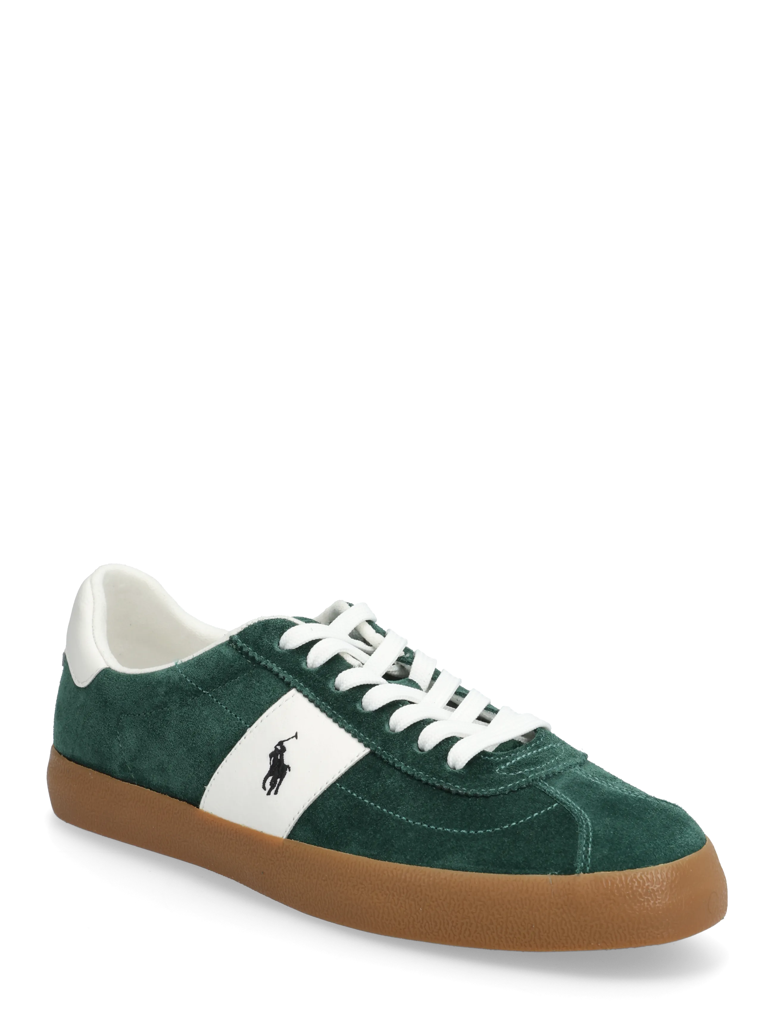 Polo Ralph Lauren Court Vulc Suede Sneaker, 43, Sneakers, Grün - Low-top Männerswear
