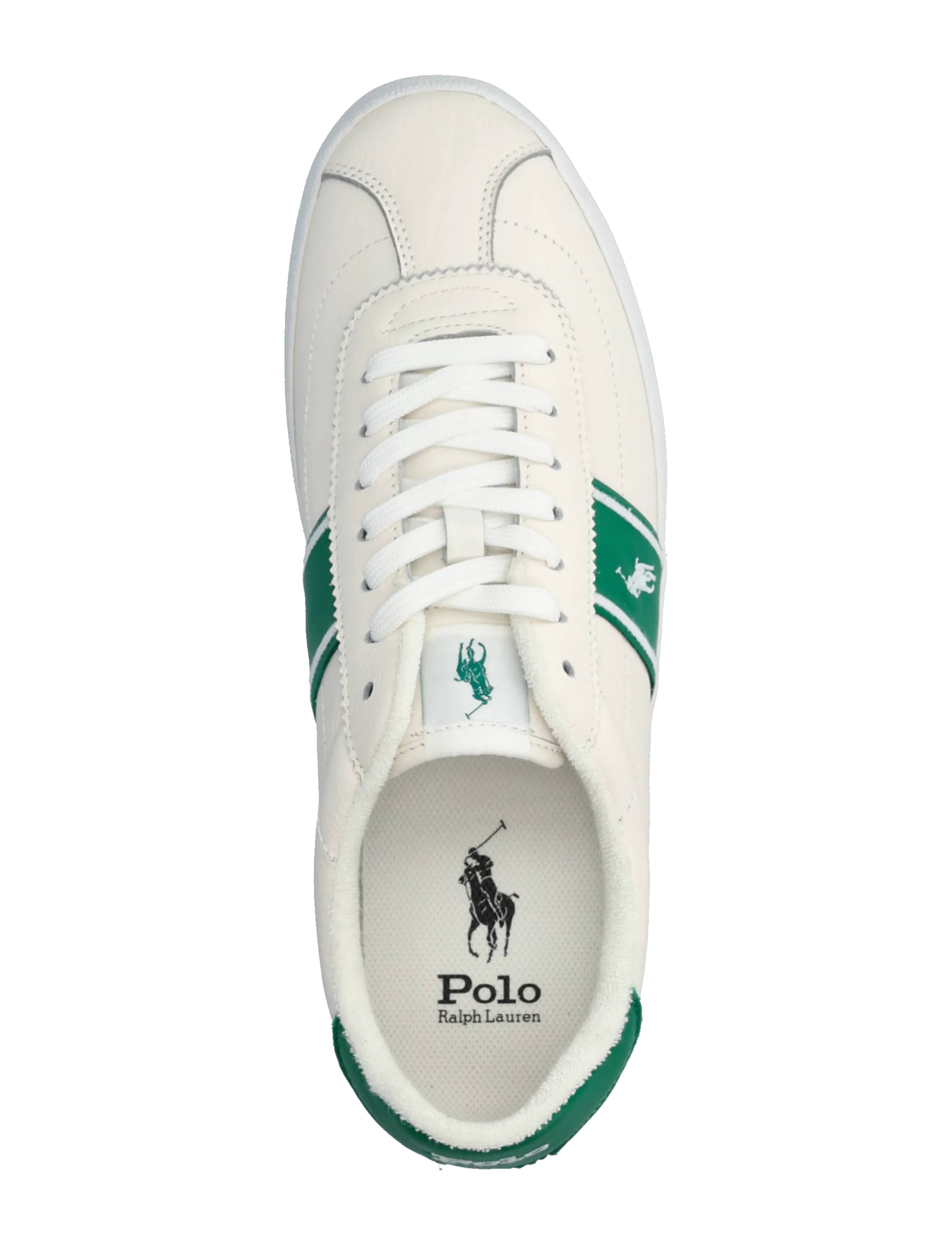 Polo Ralph Lauren - Court Vulc Leather Sneaker - lave sneakers - deckwash white/gr - 3
