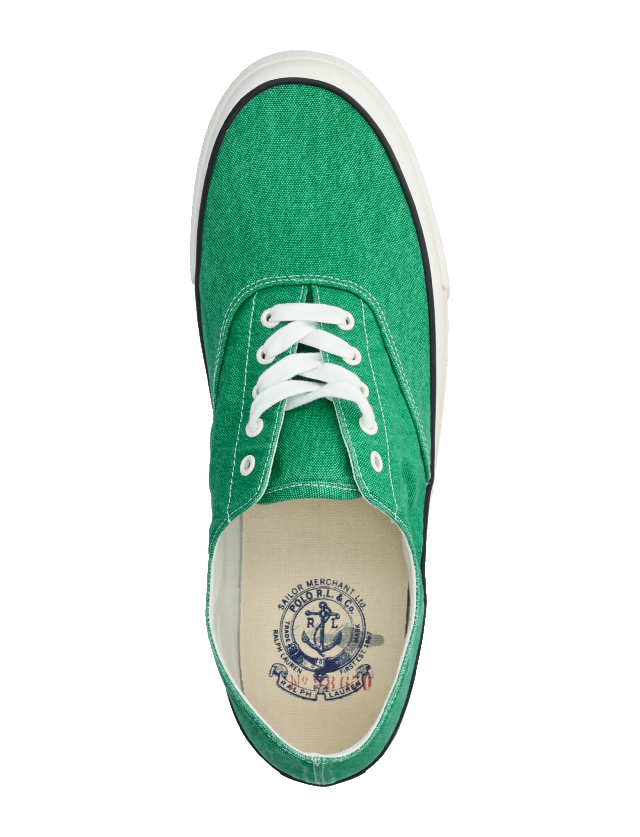 Polo Ralph Lauren - CANVAS-KEATON V2-SK-LTL - lave sneakers - green - 3