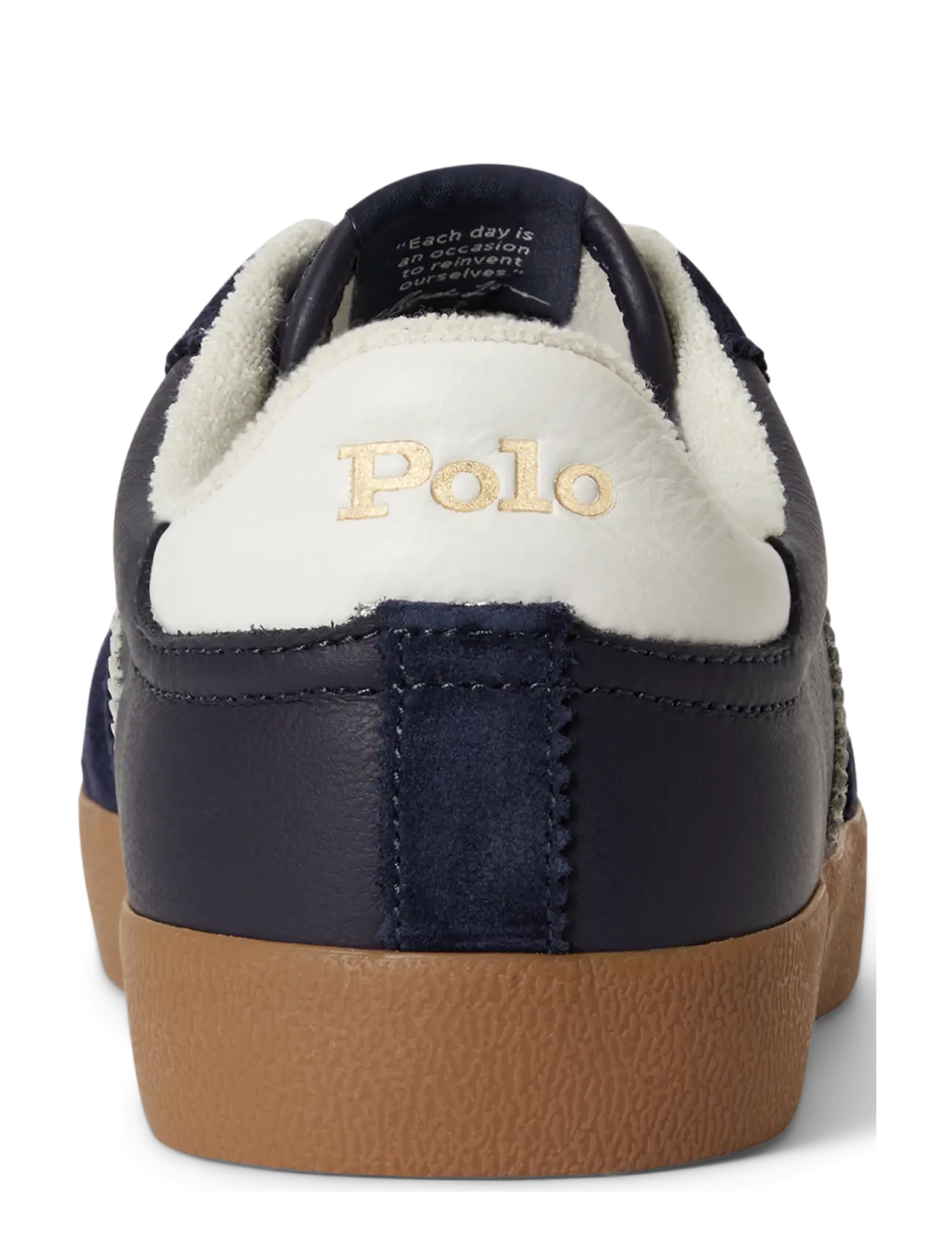 Polo Ralph Lauren - Court Vulc Leather-Suede Sneaker - low-top sneaker - hunter navy/deckw - 1