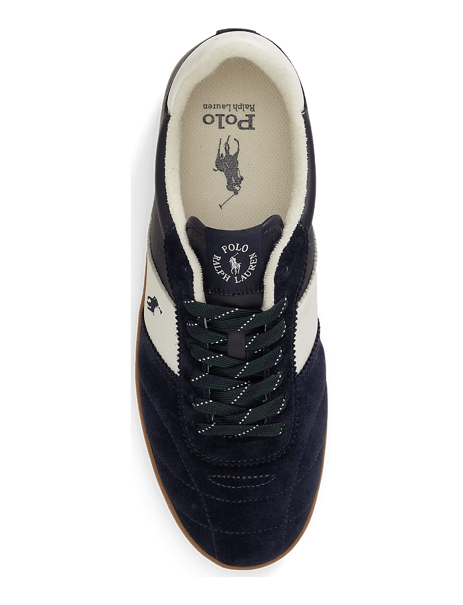 Polo Ralph Lauren - Court Vulc Leather-Suede Sneaker - low-top sneaker - hunter navy/deckw - 3