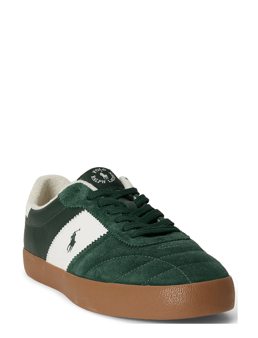 Polo Ralph Lauren - Court Vulc Leather-Suede Sneaker - low-top sneaker - new forest/deckwa - 1