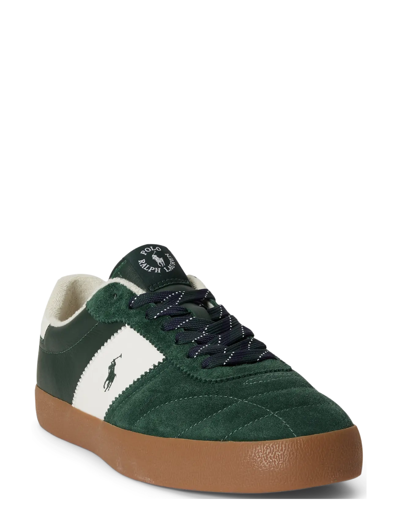 Polo Ralph Lauren - Court Vulc Leather-Suede Sneaker - low-top sneaker - new forest/deckwa - 2