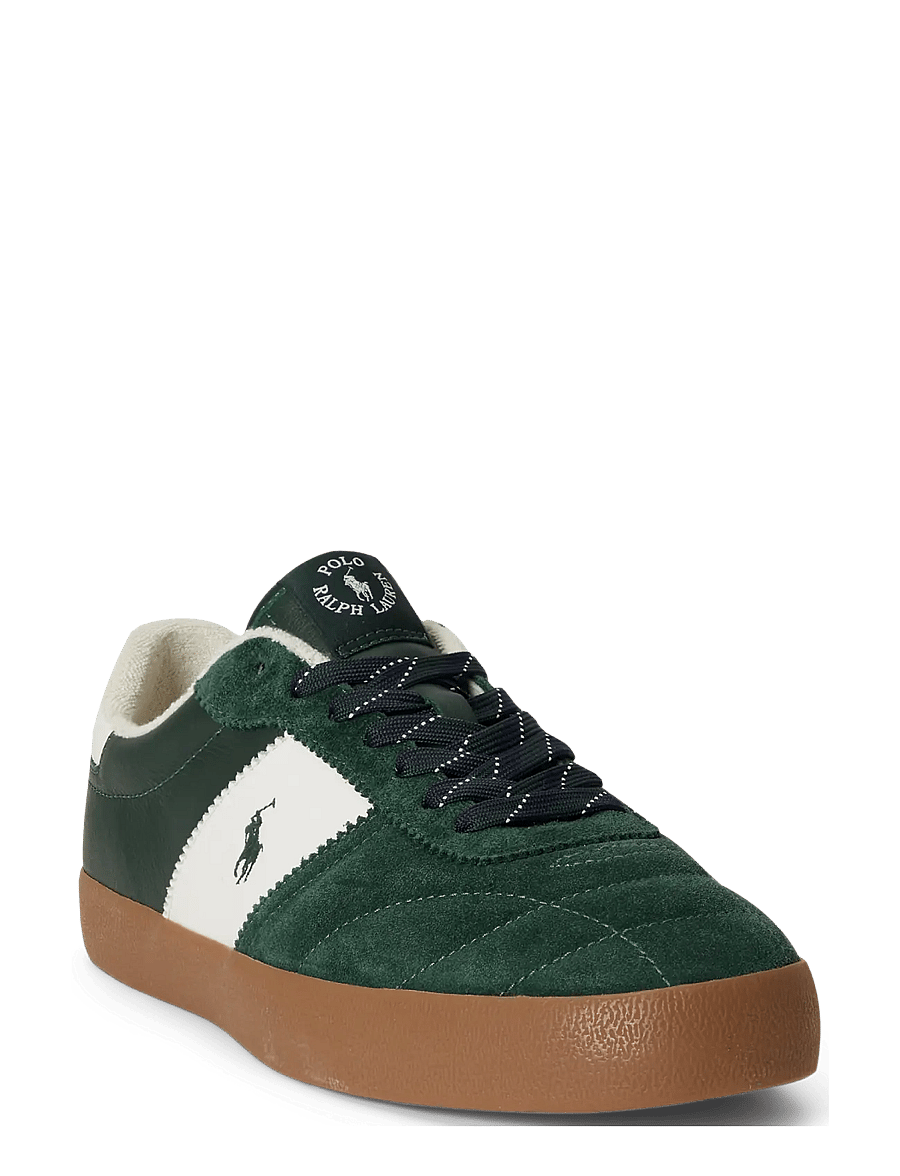 Polo Ralph Lauren - Court Vulc Leather-Suede Sneaker - low-top sneaker - new forest/deckwa - 2