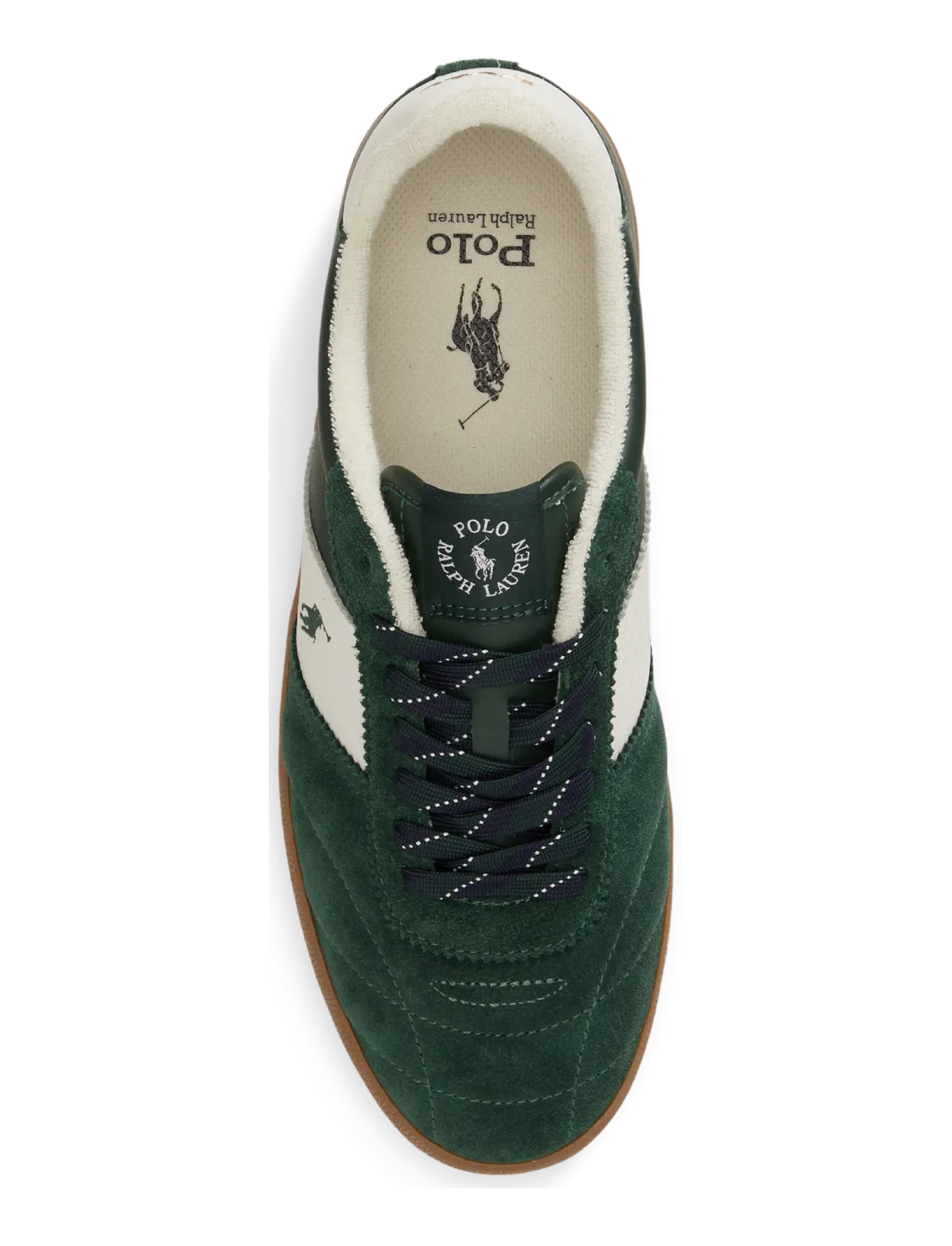 Polo Ralph Lauren - Court Vulc Leather-Suede Sneaker - low-top sneaker - new forest/deckwa - 3