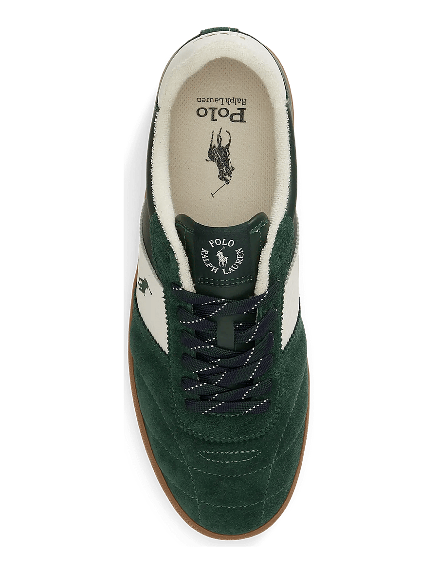 Polo Ralph Lauren - Court Vulc Leather-Suede Sneaker - low-top sneaker - new forest/deckwa - 3