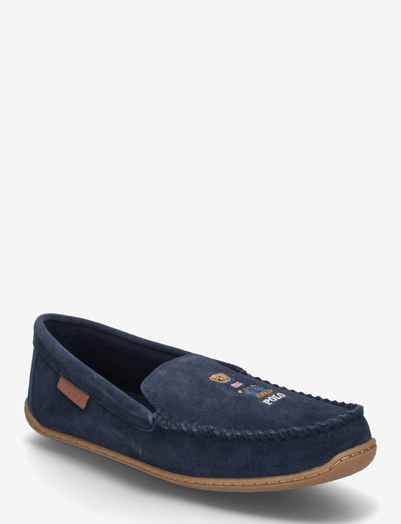 Polo Ralph Lauren - Brenan Polo Bear Suede Slipper - shoppa efter tillfälle - navy suede w/bear - 0